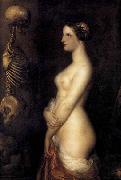 Antoine Wiertz Two Young Girls or the Beautiful Rosine oil painting reproduction